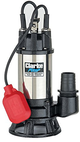CLARKE 2 WATERPUMP SEWAGE CUTTER 230V 290 LITRE/MIN FLOAT SWITCH