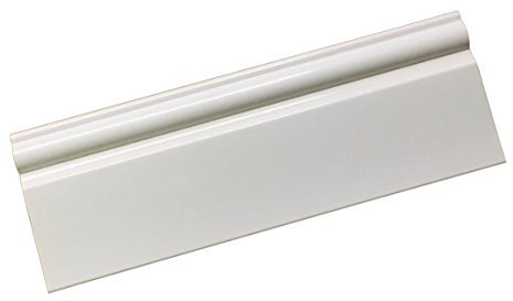 White PVC Taurus Skirting Board Plastic 95mm x 2.5m Bathroom Panels & Cladding Trim