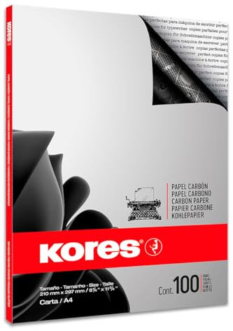 Kores Kohlepapier, DIN A4, schwarz, 100 Blatt 9023800784926