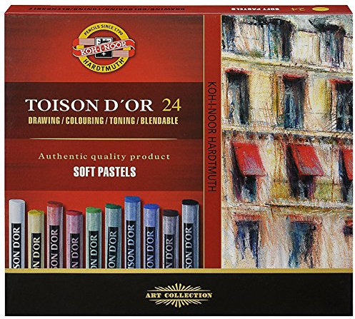 Ami Künstlerbedarf NEU Toison D´or Set 24 Farben, Pastellkreide