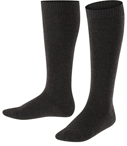FALKE Unisex Kinder Comfort Wool Kniestrümpfe atmungsaktive klimaregulierende geruchshemmende Wolle verstärkt warm langlebig strapazierfähig hautfreundlich rutschfrei nicht kratzend 1 Paar | Baumwolle/Merinowolle-Mix