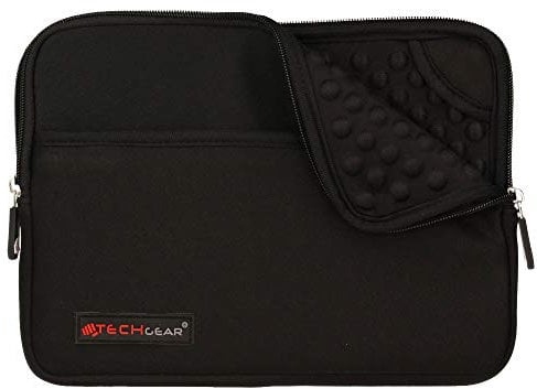 TECHGEAR Funda Protectora de Neopreno Delgada Cremallera con al Interior de Burbujas Anti-Golpes para Apple iPad Mini 4, 3, 2, 1, Samsung Galaxy Tab 8 Acer Iconia 8, ASUS MeMo Pad 8, ZenPad 8 y más