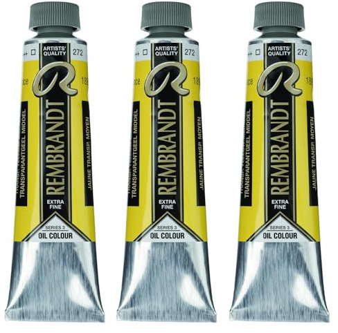 Rembrandt huile Tube 40 Ml. Série 3 – 272 Jaune Transparent moyen