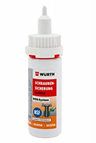 Würth Schraubensicherung Hochfest (4024835812481) 50g Schraubenkleber aus Epoxidharz, Paste, Metall, Grün