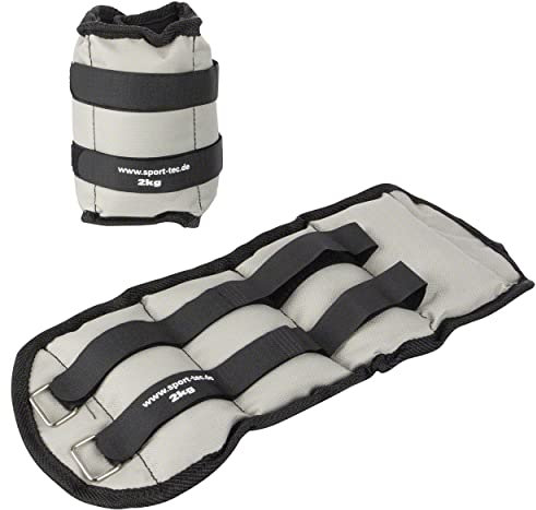 Sport-Tec Gewichtsmanschetten Laufgewichte Armgewichte Beingewichte 2 kg 2 Stück