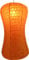 GURU SHOP Coronada Wave Reispapier Lokta Hängelampe - Orange, 52x29x29 cm