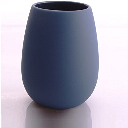Sanwood 6632075 Susa SOFT TOUCH Mundspülbecher blau, einmaliges Berührerlebnis Zahnputzbecher