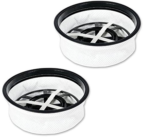 SPARES2GO 12 Microfibre Cloth Round Filters for Numatic Henry Hetty James Vacuum Cleaners (Pack of 2)