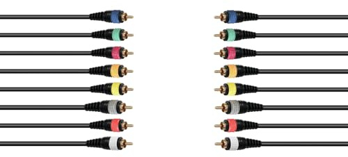 OMNITRONIC Cavo Snake Multicore 15m 8 RCA Maschio a 8 RCA Maschio – Cavo Audio Professionale Bilanciato 8 Canali Alta Resistenza