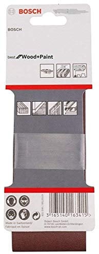 Bosch Genuine Dual Application for Wood or Paint Sanding Belts (to Fit: Bosch PBS 7A & 7AE Sanders) (Grit=150) (Pack of 12 No Belts) c/w Stanley KeyTape