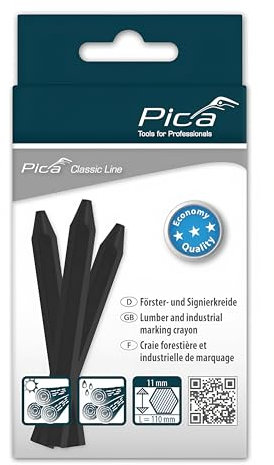 Signierkreide Pica Classic ECO 591, 11x110mm, schwarz
