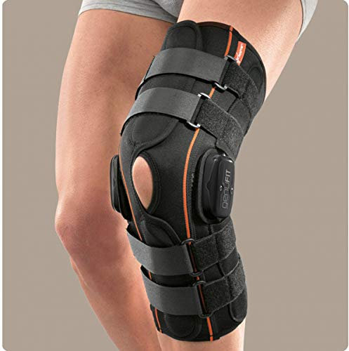 RO+TEN - Genufit27a ginocchiera lunga aperta in tessuto AirX con aste articolate policentriche con regolazione f-e - M