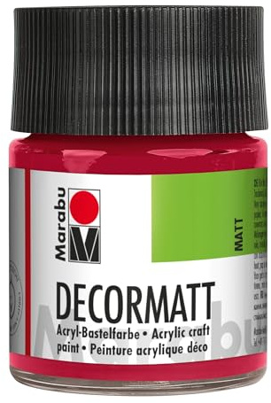 Marabu Decormatt 50ml Bastelfarbe Stein Pappe l Wasserfest