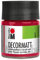MARABU Peinture acrylique Decormatt, rouge carmin, 50 ml,