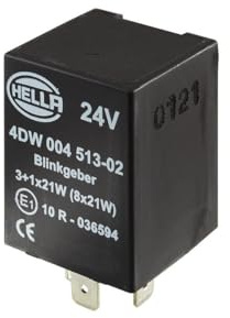 HELLA 4DW 004 513-021 Flasher Unit - 24V - 4-pin connector - Plugged