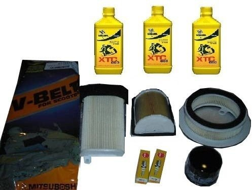 KIT TAGLIANDO YAMAHA T-MAX 500 2001/2007, OLIO BARDAHL,FILTRI,CANDELE,CINGHIA
