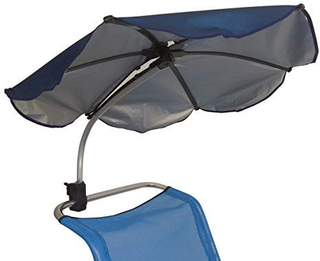 Sombrilla Silla Playa Forma Abanico, Proteccion Uv 50, Ajustable, Materiales De Calidad, Tubo De Aluminio, Varillas Resistentes Al Viento, Sombra Portatil, Facil De Transportar