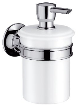 Hansgrohe 42019000 Lotionspender Montreux mit Behälter, verchromt