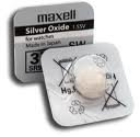 Maxell 303 SR44 SR1154SW Uhrenknopfzelle Silberoxid Low Drain 5,4x11,6 (HxØ/mm) 1,55V im Blister