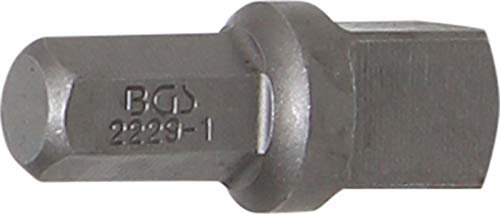 BGS 2229-1 | Adaptador de carraca para puntas | hexágono exterior 8 mm (5/16) - cuadrado exterior 10 mm (3/8) | 30 mm