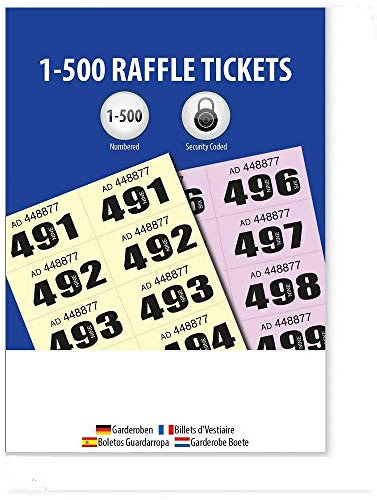 Just Stationery 1-500 Garderoben-Ticket