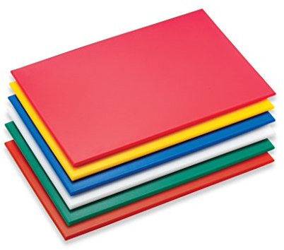 Rockingham Forge Schneidebrett aus hochdichtem Kunststoff, rot, 45 x 30 x 1 cm