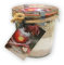 Löbke Hof Backmischung Winterapfel-Kuchen 580ml Sturz-Weckglas Glas rot Wegwerfbar Weihnachten