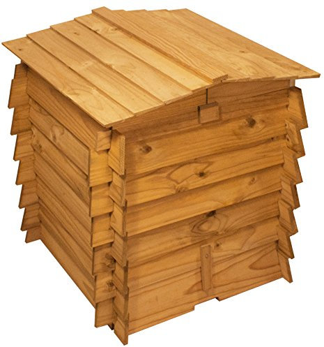 Lacewing Wooden Beehive Composter with Double Hinged Roof - 328L