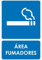 Señaletica de Area de Fumadores 15x21cm | Material PVC Resistente | 3mm de Grosor