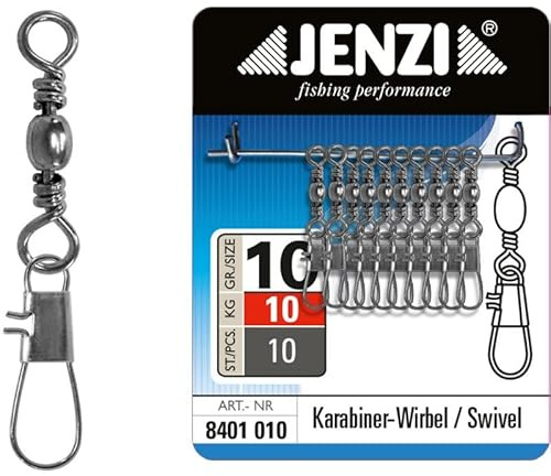 Jenzi Karabiner-Wirbel in Nickel Gr.10 bis 10kg