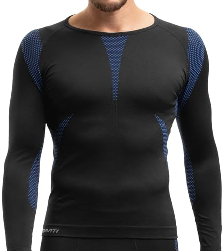 Gomati Herren Thermo Unterhemd Seamless Funktionswäsche schnelltrocknend