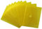 EXXO by HFP 90853 Dokumententasche mit Klettverschluss A6 quer, 10 Stück, transparent gelb, 160 x 120 mm