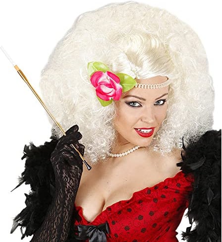 W WIDMANN MILANO Party Fashion E0587 - Perücke Belle Epoche, Kunsthaar, Lockenperücke, Langhaarperücke Damen