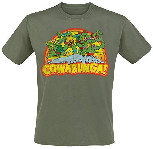 Teenage Mutant Ninja Turtles Zor-hyb-mt-nic-1-tmnt009-h46-13-xl Camiseta, Amarillo, XL para Hombre