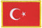 Flaggenfritze Flaggen Aufnäher Türkei Fahne Patch + gratis Aufkleber