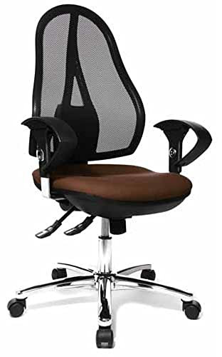TOPSTAR Bürostuhl/Drehstuhl Open Point SY AL.U2 Chrom Dunkelbraun