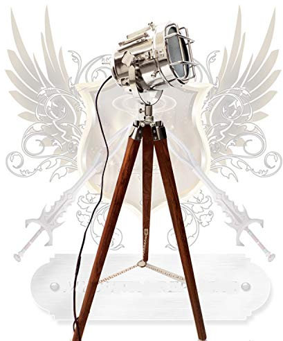 Medieval Replicas Lampe Design projecteur vintage (prise secteur Europe non garantie)