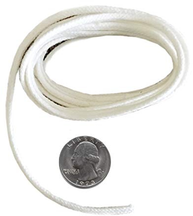 Firefly - 2.6mm Braided Cotton Oil Lamp Wick - 5 ft Round