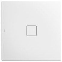 Kaldewei Conoflat Quadrat – Duschwanne Stahl weiß 900 x 900 x 23 mm Polystyrol-465 348 040 001 einschließlich Halterung/Halterung der Ablage.