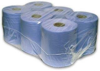 24 Pack 2 Ply Embossed Centre Feed Paper Wipe Rolls