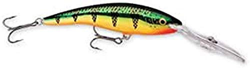 Rapala - Deep Tail Dancer Angelköder - Angelzubehör aus Balsaholz - Stabile Tauchschaufel - Süßwasser Spinnköder - Lauftiefe 9m - Fischköder 11cm, 22g - Hergestellt in Estland - Glow Grey Shiner