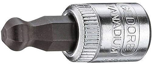 GEDORE 20 K 5 Schraubendrehereinsatz 1/4 Kugelkopf Innen-6-kant 5 mm, IN20K5