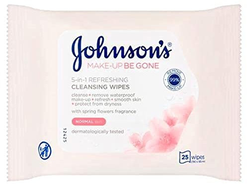Johnson's Daily Essentials Lot de 25 lingettes nettoyantes pour le visage