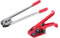 KATSU Kit de bandas de flejado manual, Tensor de Flejado Manual PP/PET Sellador de Correa de Plástico Sellador Máquina de Embalaje Juego de Herramientas 832314