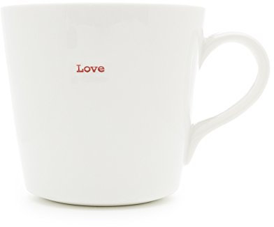 Keith Brymer Jones Grande Tasse avec Inscription « Love », Issue de la Gamme Mot, 0,5 L, Blanche