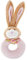 Peluche Doudou hochet Petit Lapin en Peluche Rose pour bébé