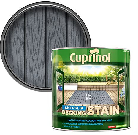 Cuprinol UTDSSB25L Anti Slip Decking Stain Silver Birch 2.5 Litre
