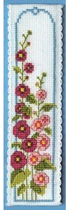Hollyhocks Bookmark - Cross Stitch Kit