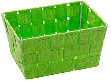 WENKO 20359100 Aufbewahrungskorb Adria, rechteckig, M, grün