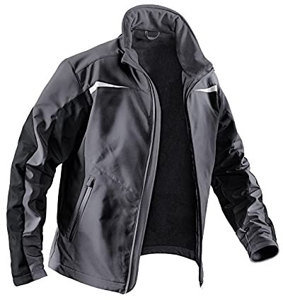 KÜBLER WEATHER Softshelljacke anthrazit, Größe 3XL, Unisex-Arbeitsjacke aus Mischgewebe, wind- und wasserabweisende Softshelljacke von KÜBLER Workwear